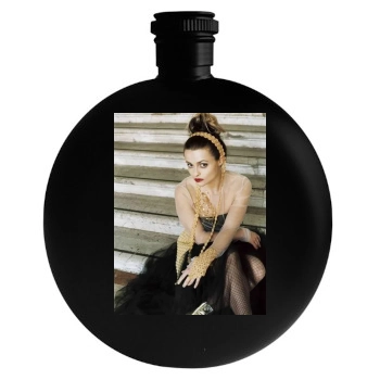 Helena Bonham Carter Round Flask