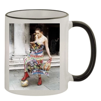 Helena Bonham Carter 11oz Colored Rim & Handle Mug