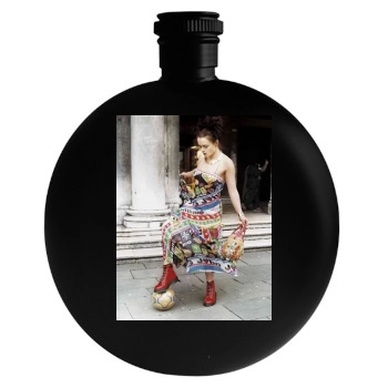 Helena Bonham Carter Round Flask