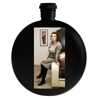 Helena Bonham Carter Round Flask