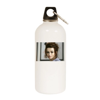 Helena Bonham Carter White Water Bottle With Carabiner