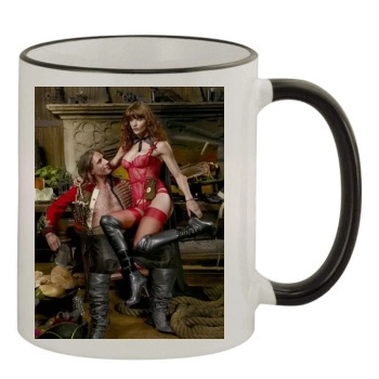 Helena Christensen 11oz Colored Rim & Handle Mug