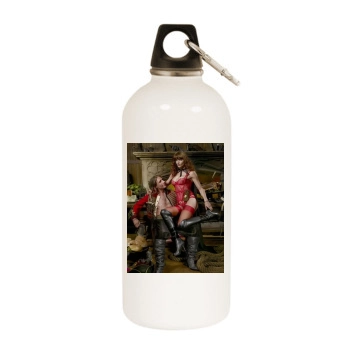 Helena Christensen White Water Bottle With Carabiner