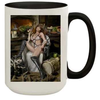 Helena Christensen 15oz Colored Inner & Handle Mug