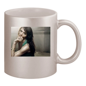 Helena Christensen 11oz Metallic Silver Mug