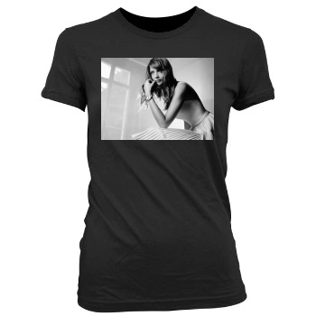 Helena Christensen Women's Junior Cut Crewneck T-Shirt