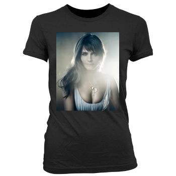 Helena Christensen Women's Junior Cut Crewneck T-Shirt