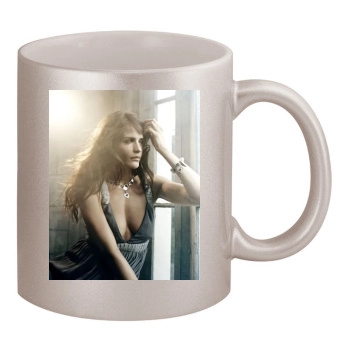 Helena Christensen 11oz Metallic Silver Mug