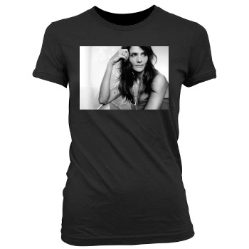 Helena Christensen Women's Junior Cut Crewneck T-Shirt