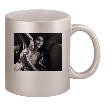 Helena Christensen 11oz Metallic Silver Mug