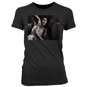 Helena Christensen Women's Junior Cut Crewneck T-Shirt