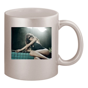 Helena Christensen 11oz Metallic Silver Mug