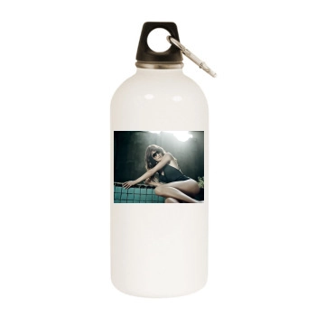 Helena Christensen White Water Bottle With Carabiner