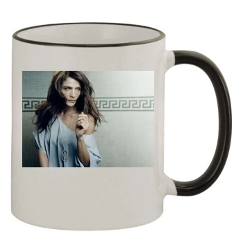 Helena Christensen 11oz Colored Rim & Handle Mug