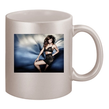 Helena Christensen 11oz Metallic Silver Mug