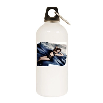 Helena Christensen White Water Bottle With Carabiner