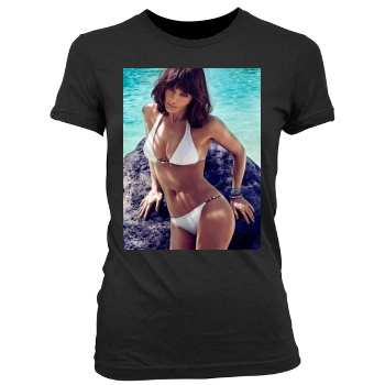 Helena Christensen Women's Junior Cut Crewneck T-Shirt