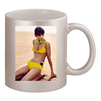 Helena Christensen 11oz Metallic Silver Mug