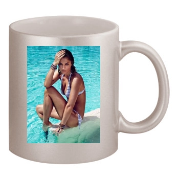 Helena Christensen 11oz Metallic Silver Mug