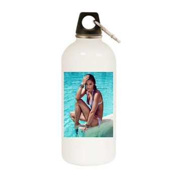 Helena Christensen White Water Bottle With Carabiner