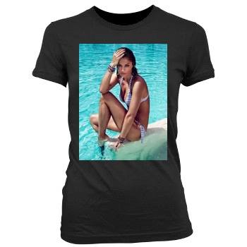 Helena Christensen Women's Junior Cut Crewneck T-Shirt