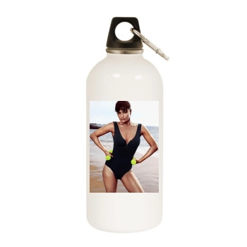 Helena Christensen White Water Bottle With Carabiner