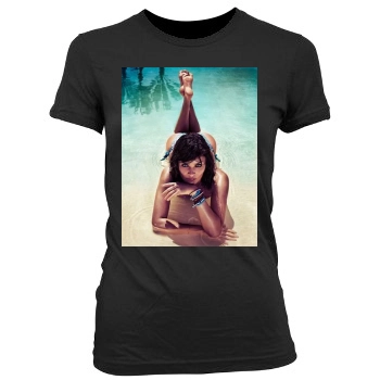 Helena Christensen Women's Junior Cut Crewneck T-Shirt