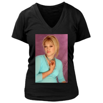 Hilary Duff Women's Deep V-Neck TShirt