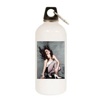 Hilary Duff White Water Bottle With Carabiner