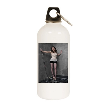 Hilary Duff White Water Bottle With Carabiner