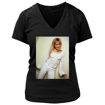 Hilary Duff Women's Deep V-Neck TShirt