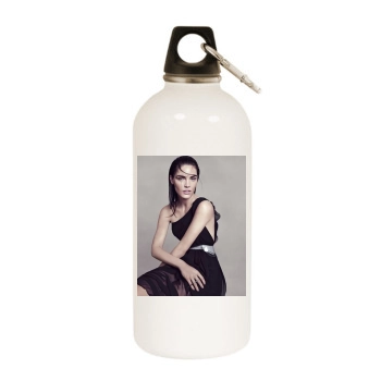 Hilary Rhoda White Water Bottle With Carabiner