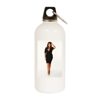 Hillary Scott White Water Bottle With Carabiner