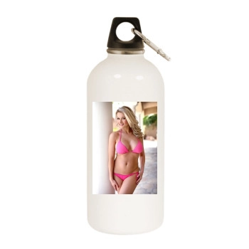 Holly Madison White Water Bottle With Carabiner