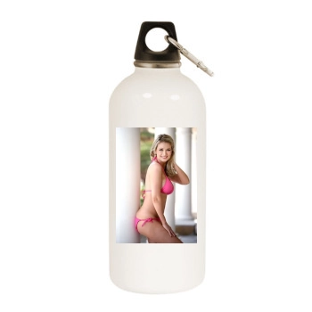 Holly Madison White Water Bottle With Carabiner