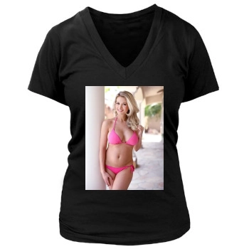 Holly Madison Women's Deep V-Neck TShirt