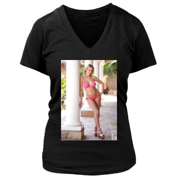 Holly Madison Women's Deep V-Neck TShirt