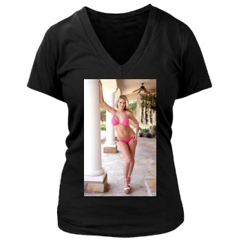 Holly Madison Women's Deep V-Neck TShirt