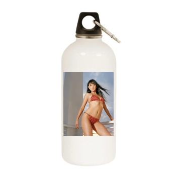 Holly Valance White Water Bottle With Carabiner