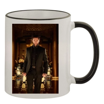 Hugh Jackman 11oz Colored Rim & Handle Mug