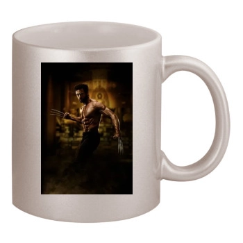 Hugh Jackman 11oz Metallic Silver Mug