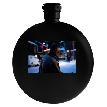 Hugh Jackman Round Flask