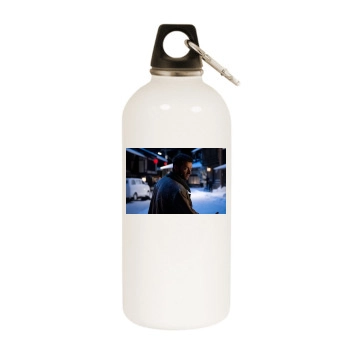 Hugh Jackman White Water Bottle With Carabiner