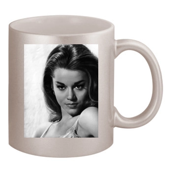 Jane Fonda 11oz Metallic Silver Mug