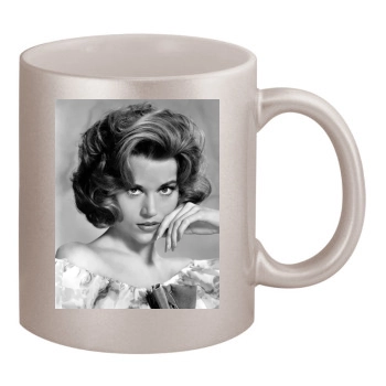 Jane Fonda 11oz Metallic Silver Mug