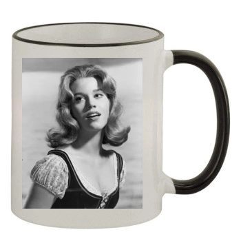 Jane Fonda 11oz Colored Rim & Handle Mug