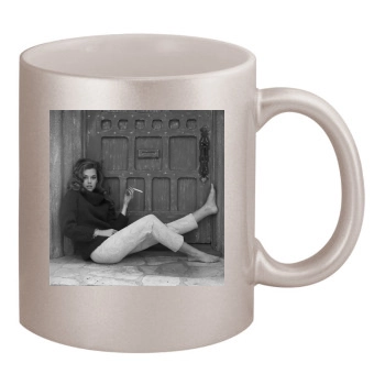 Jane Fonda 11oz Metallic Silver Mug