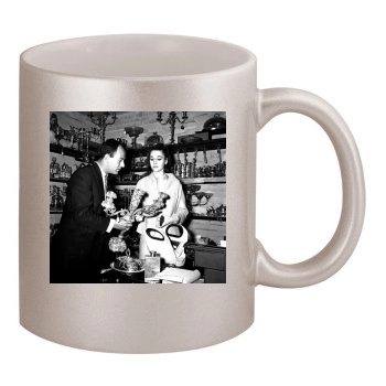 Jane Fonda 11oz Metallic Silver Mug