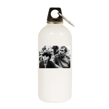 Jane Fonda White Water Bottle With Carabiner