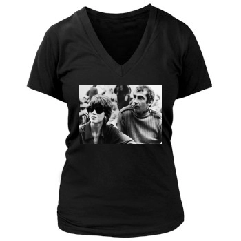 Jane Fonda Women's Deep V-Neck TShirt